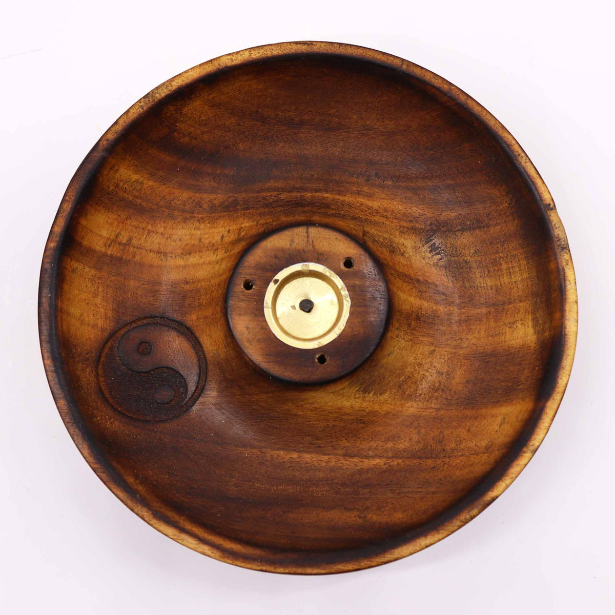 Yin & Yang Mango Wood Incense Disc