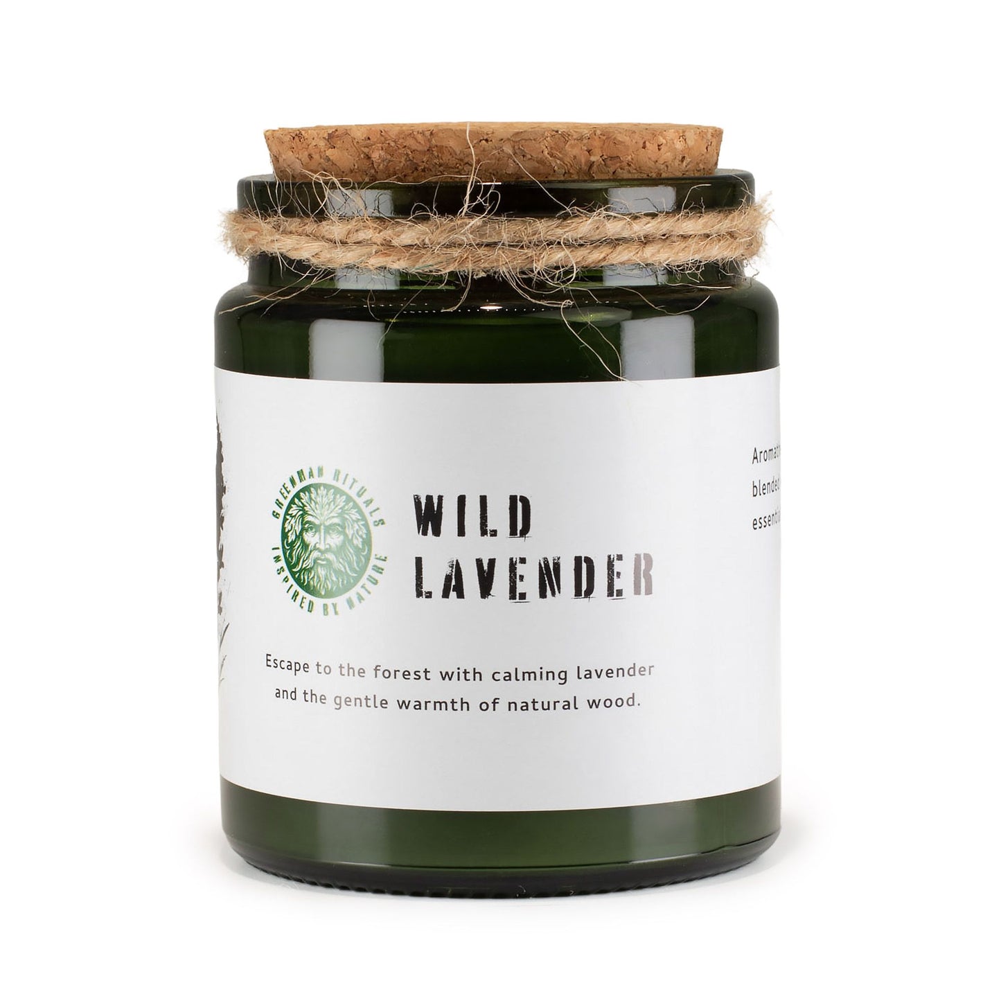 Greenman Woodwick Soy Candle - Wild Lavender | Auro & Co