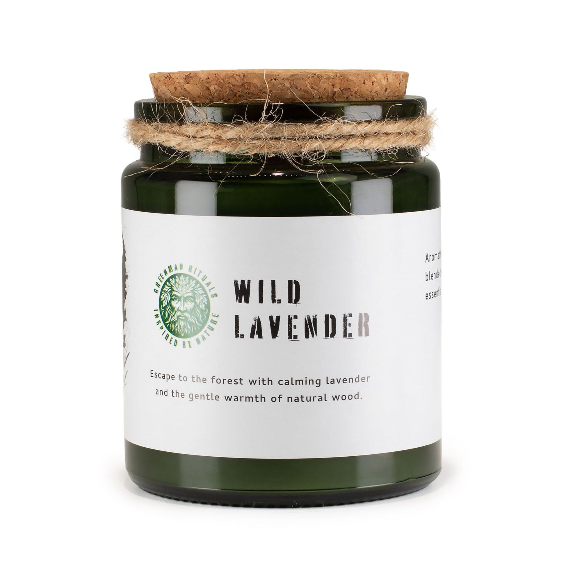 Greenman Woodwick Soy Candle - Wild Lavender | Auro & Co