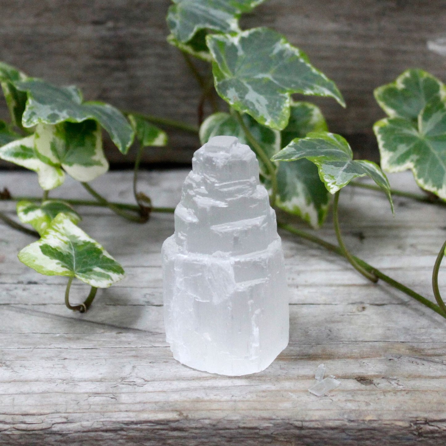 Natural Selenite Tower - 5 cm – detail view