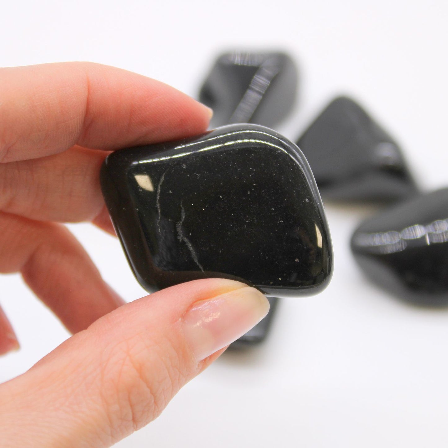 XL Tumble Stones - Black Tourmaline – detail view