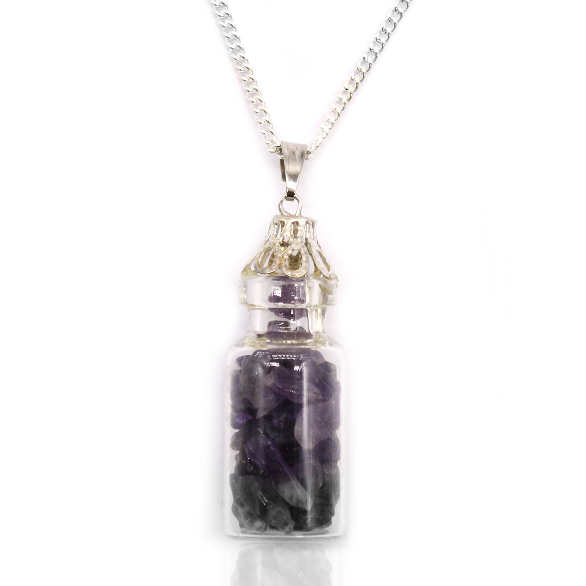Bottled Gemstones Necklace - Amethyst | Auro & Co