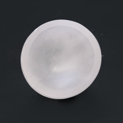Selenite Round Bowl - 6cm – detail view