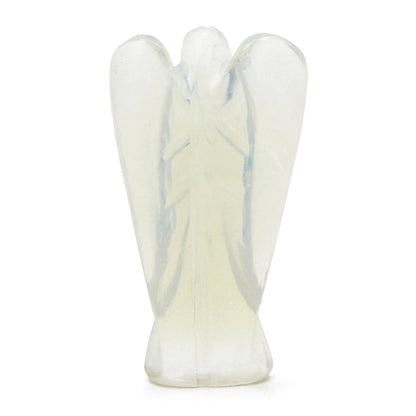 Hand Carved Gemstone Angel - Opalite | Auro & Co