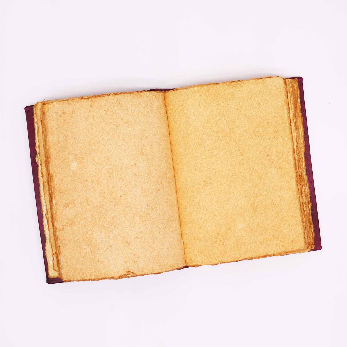 Heafty Red Tan Book - Zinc Hamsa Decor - 200 Deckle Edges Pages - 26x18cm – lifestyle shot