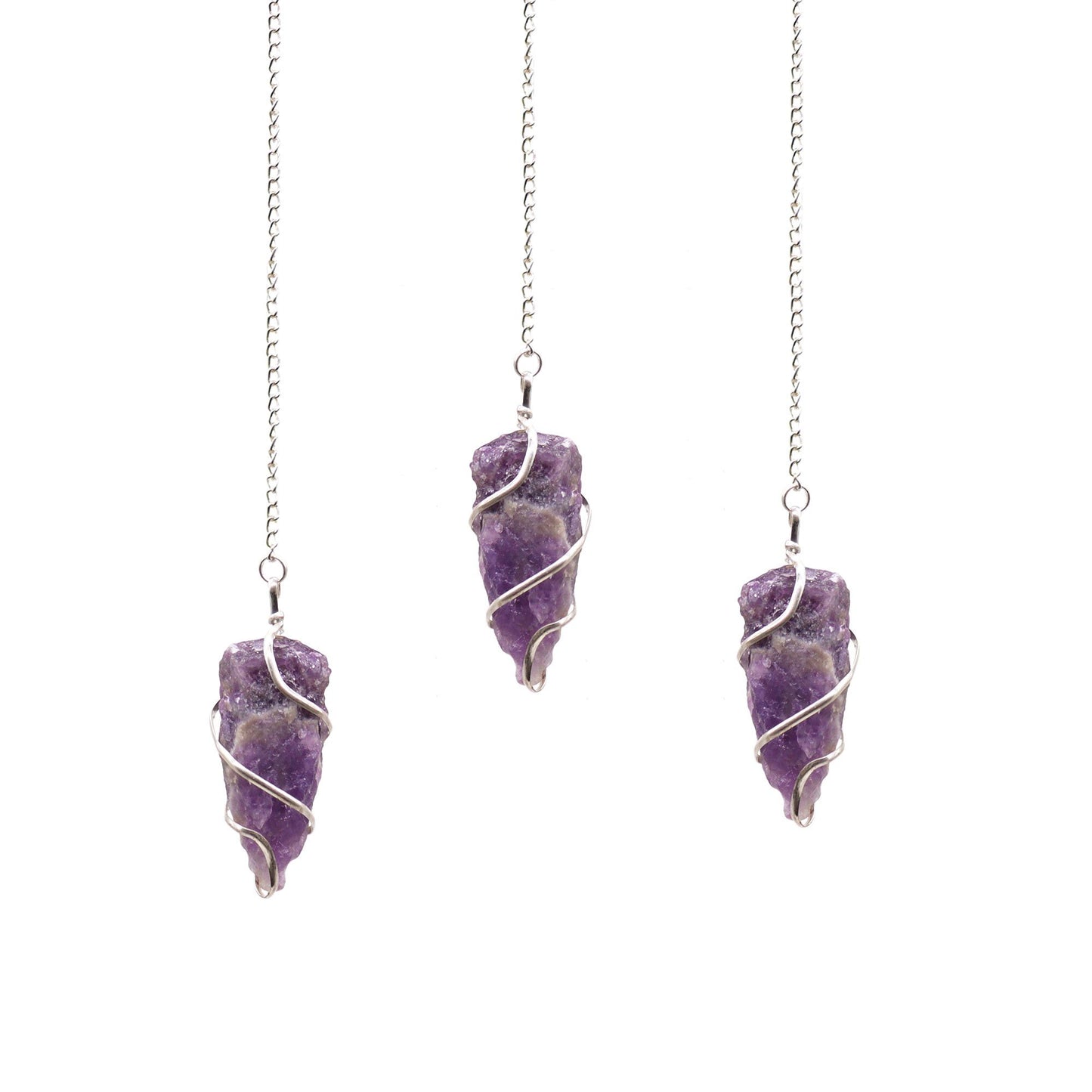 Raw Gemstone Pendulum - Amethyst | Auro & Co