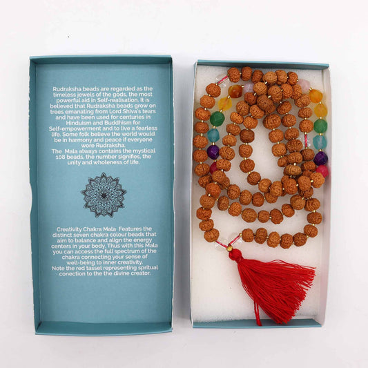 Bali Mala Necklace - Creativity Chakra – detail view