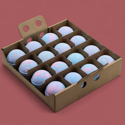 Set of 3 Baby Powder Bath Bombs – packaging