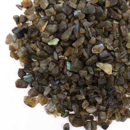 Labradorite Chips Gemstone Chips Bulk - 1KG – detail view