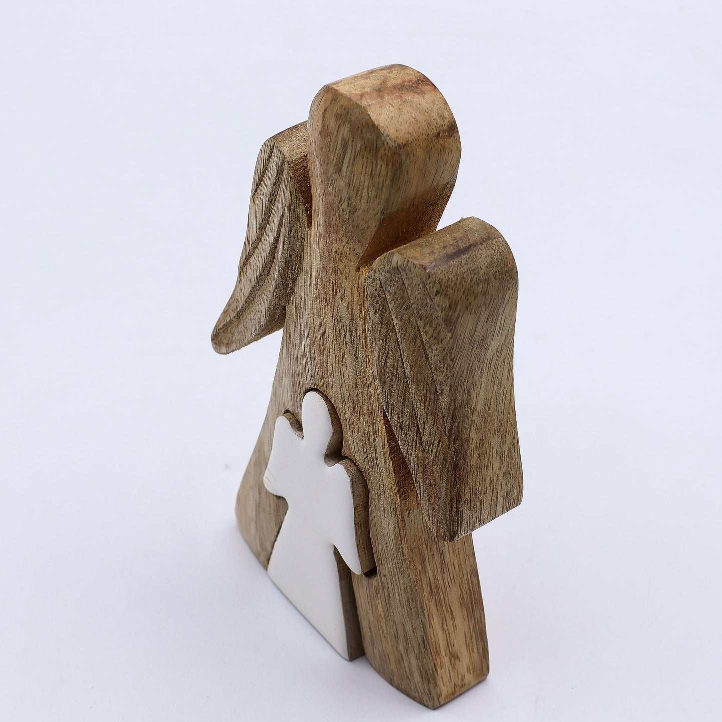 Mango Wood Angel in Angel - White Enamel – lifestyle shot