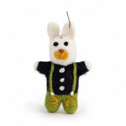 Felt Animal Charms, Mini Cute Set of 10, Hanging Decorations & Bag Charms