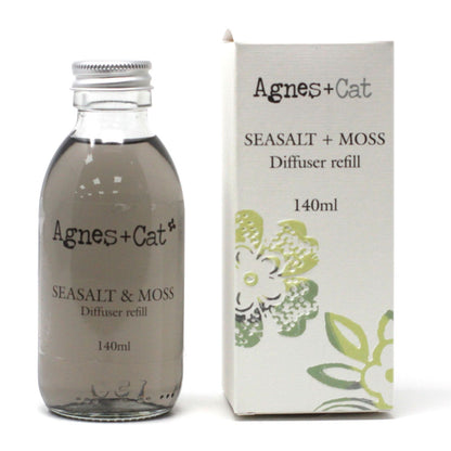 Agnes + Cat Reed Diffuser Refill - Seasalt and Moss 150ml | Auro & Co