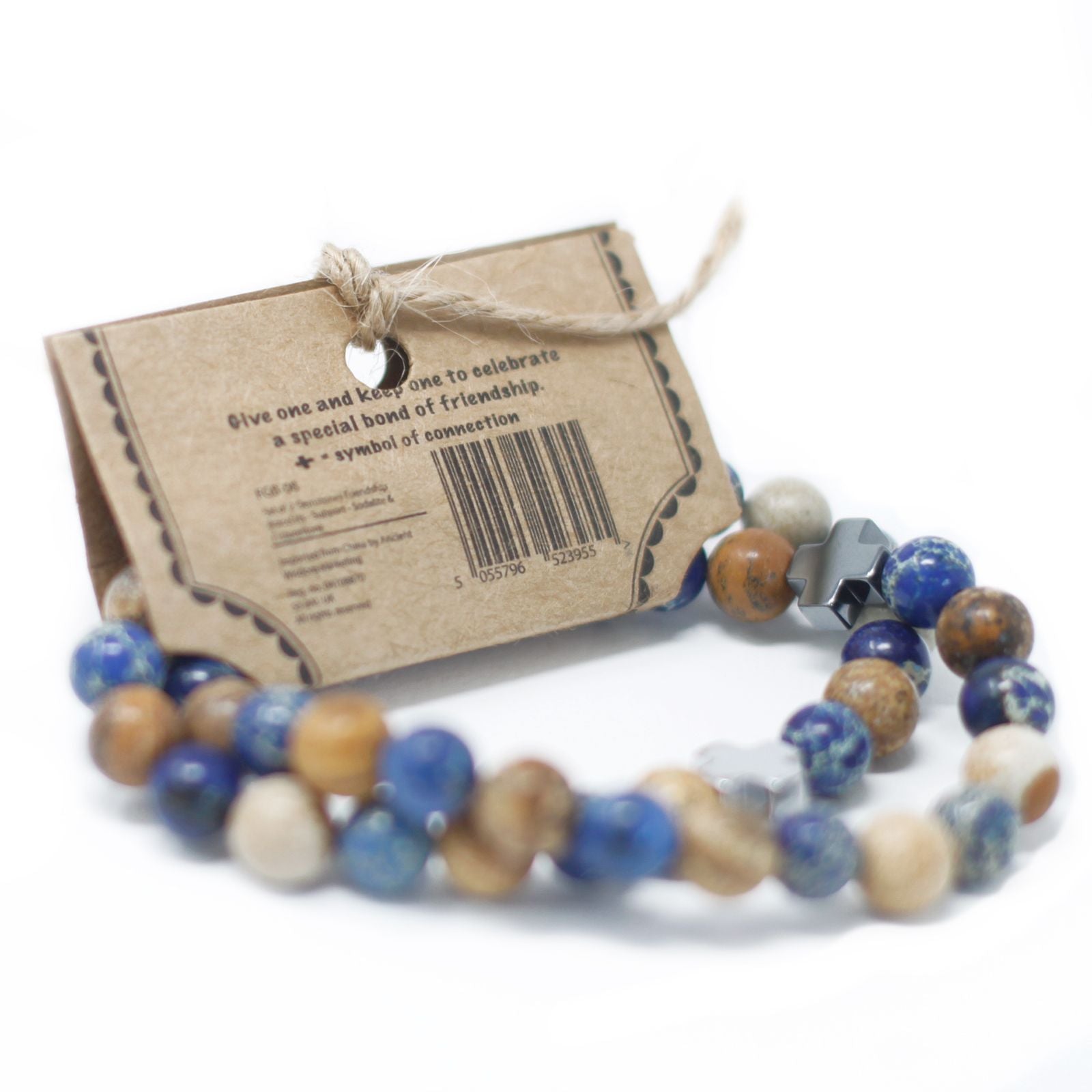Set of 2 Gemstones Friendship Bracelets - Support - Sodalite & Picture Stone – product image 8