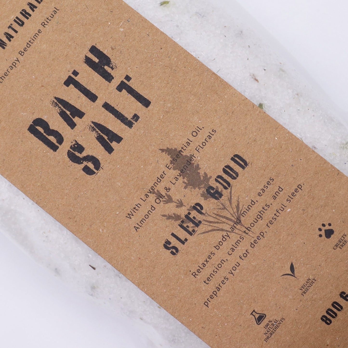 Greenman Rituals Lavender Aromatherapy Epsom Bath Salt – Sleep Good – detail view