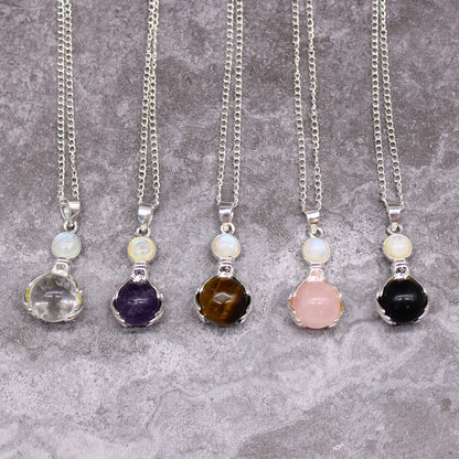 Gemstone Healing Hands Pendant - Amethyst – product image 6