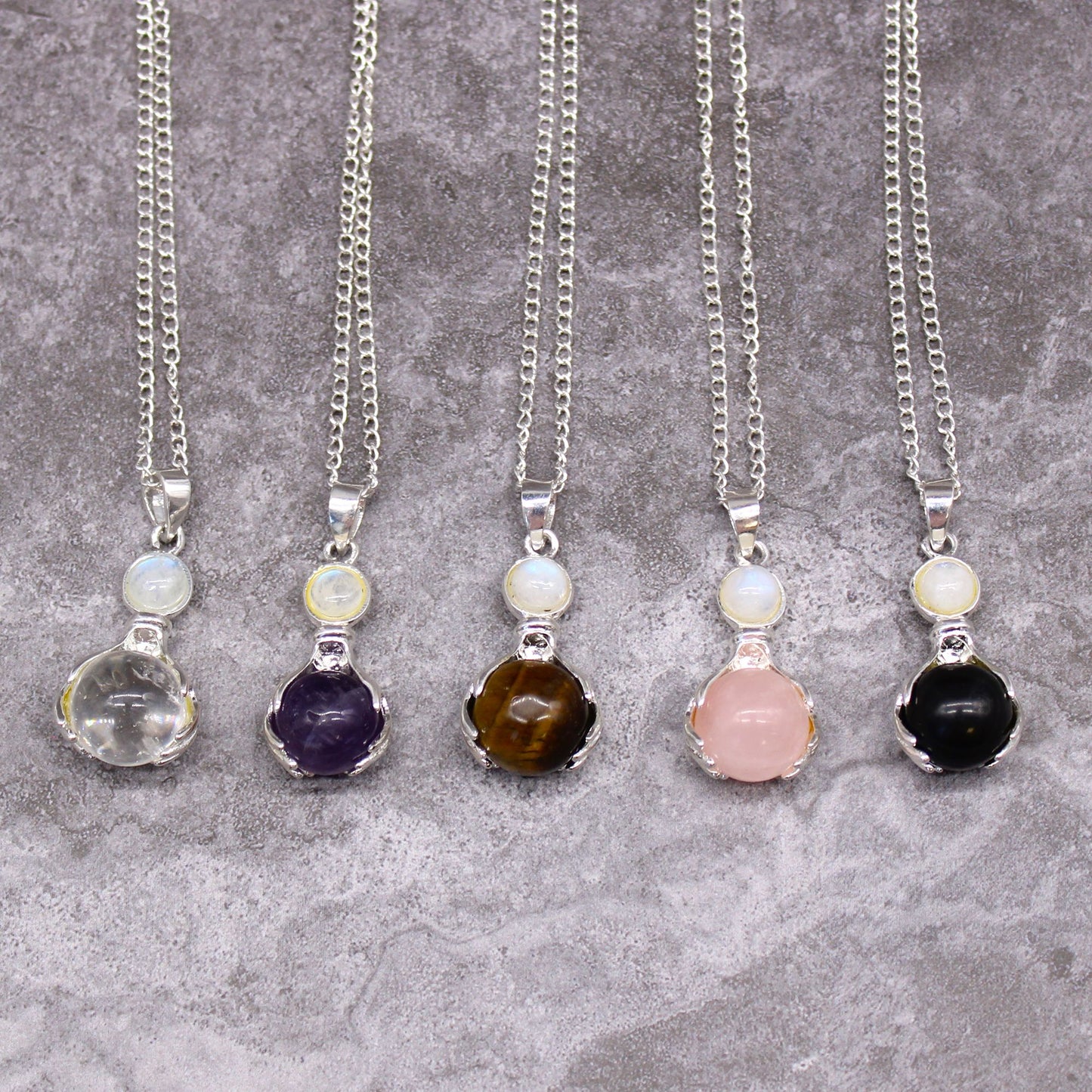 Gemstone Healing Hands Pendant - Tiger Eye – lifestyle shot