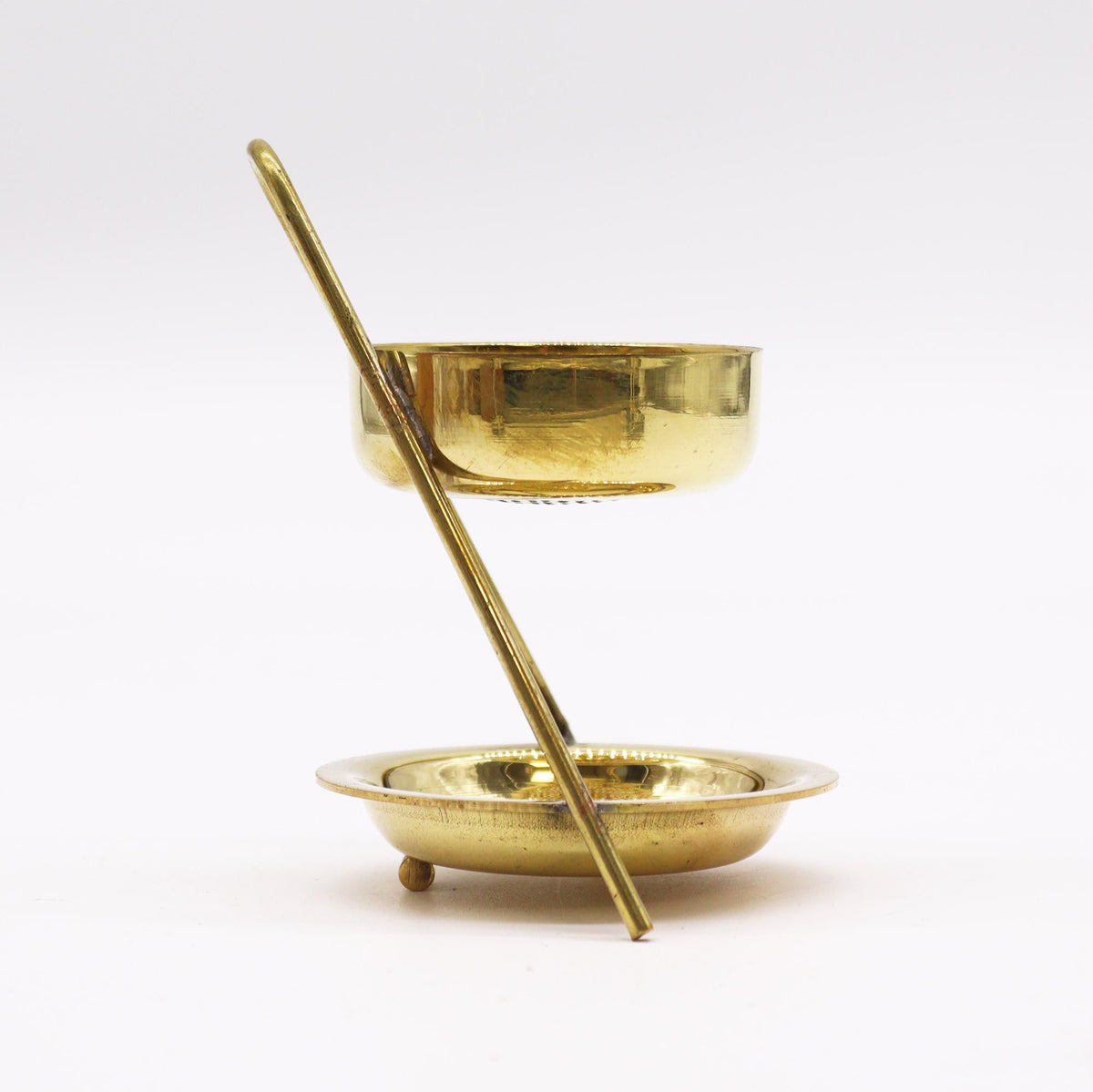 Brass Resin Incense Warmer, Fixed Height, 11cm