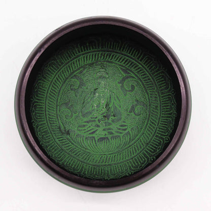 Earth Powder Singing Bowl - Mandala Buddha - 16cm – lifestyle shot