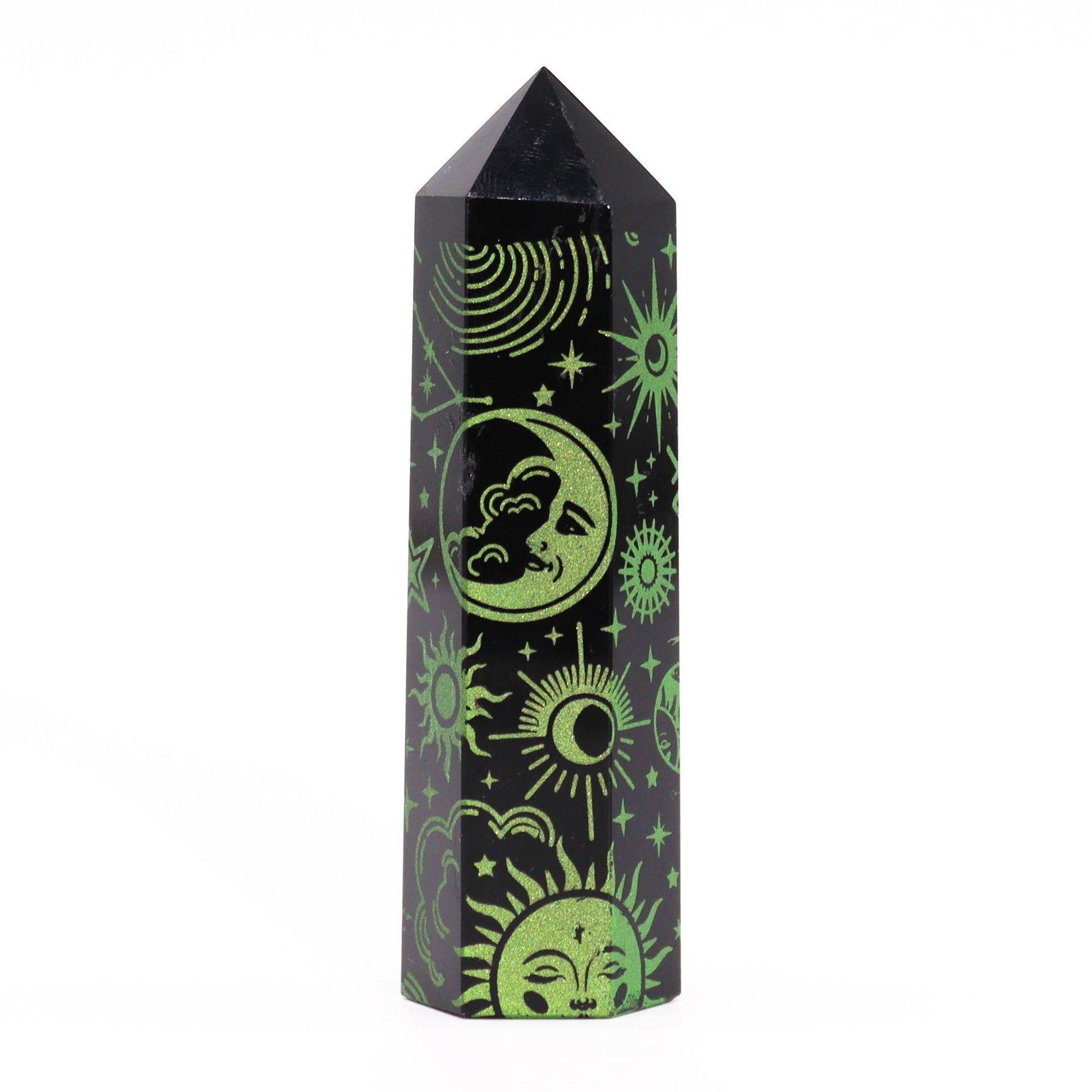 Black Obsidian Point - Mystic Story - Forest Green – packaging