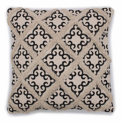 Sand & Ink Criss-Cross Cushion Cover – 45x45 cm | Auro & Co