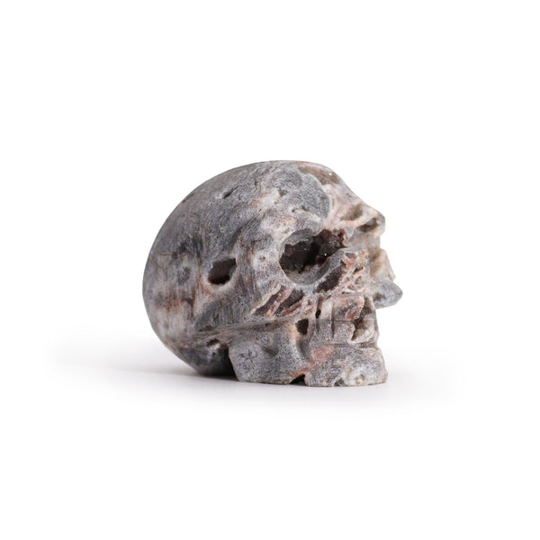 Calcite Geode Carved Skull | Auro & Co