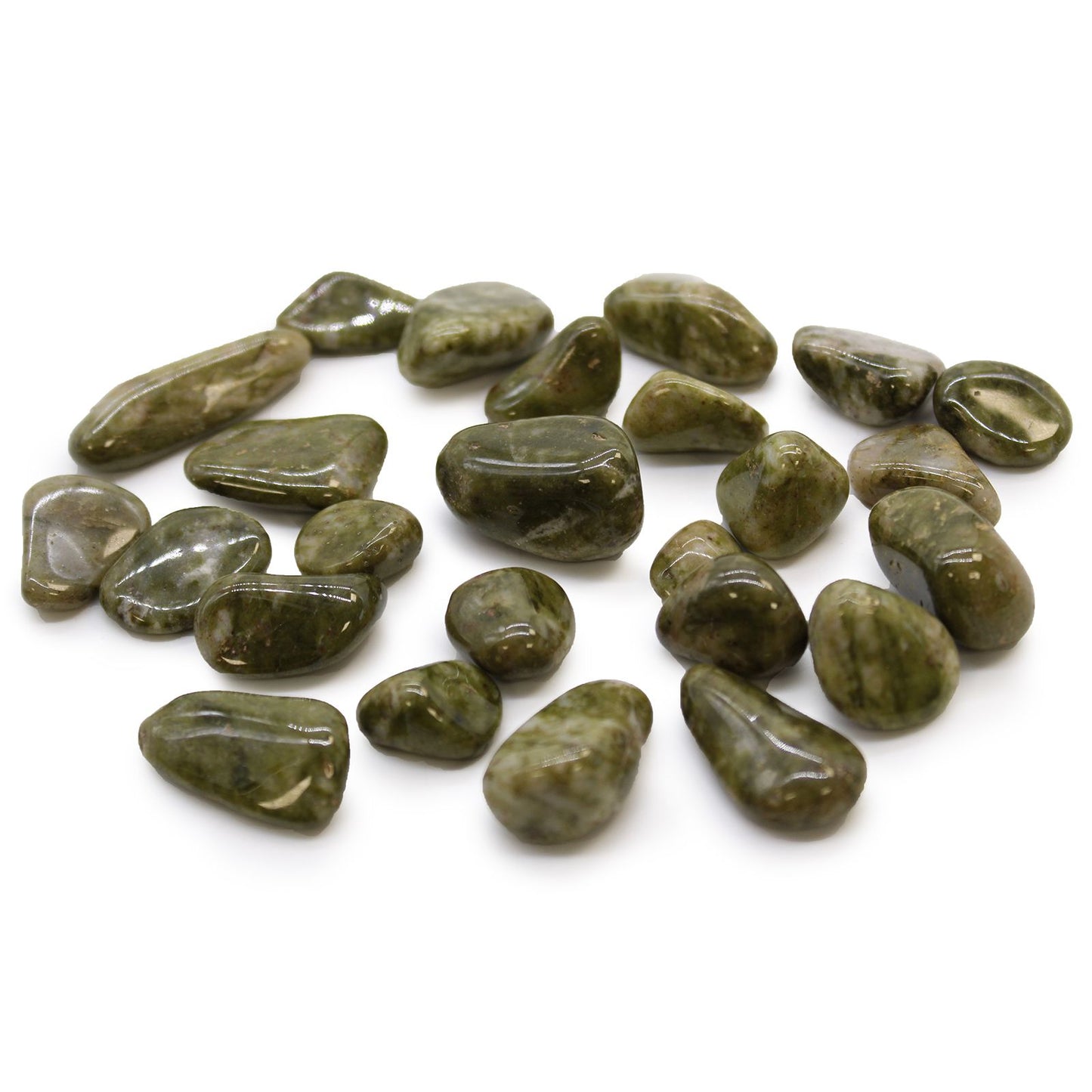 Small African Tumble Stones - Epidote Snowflake | Auro & Co