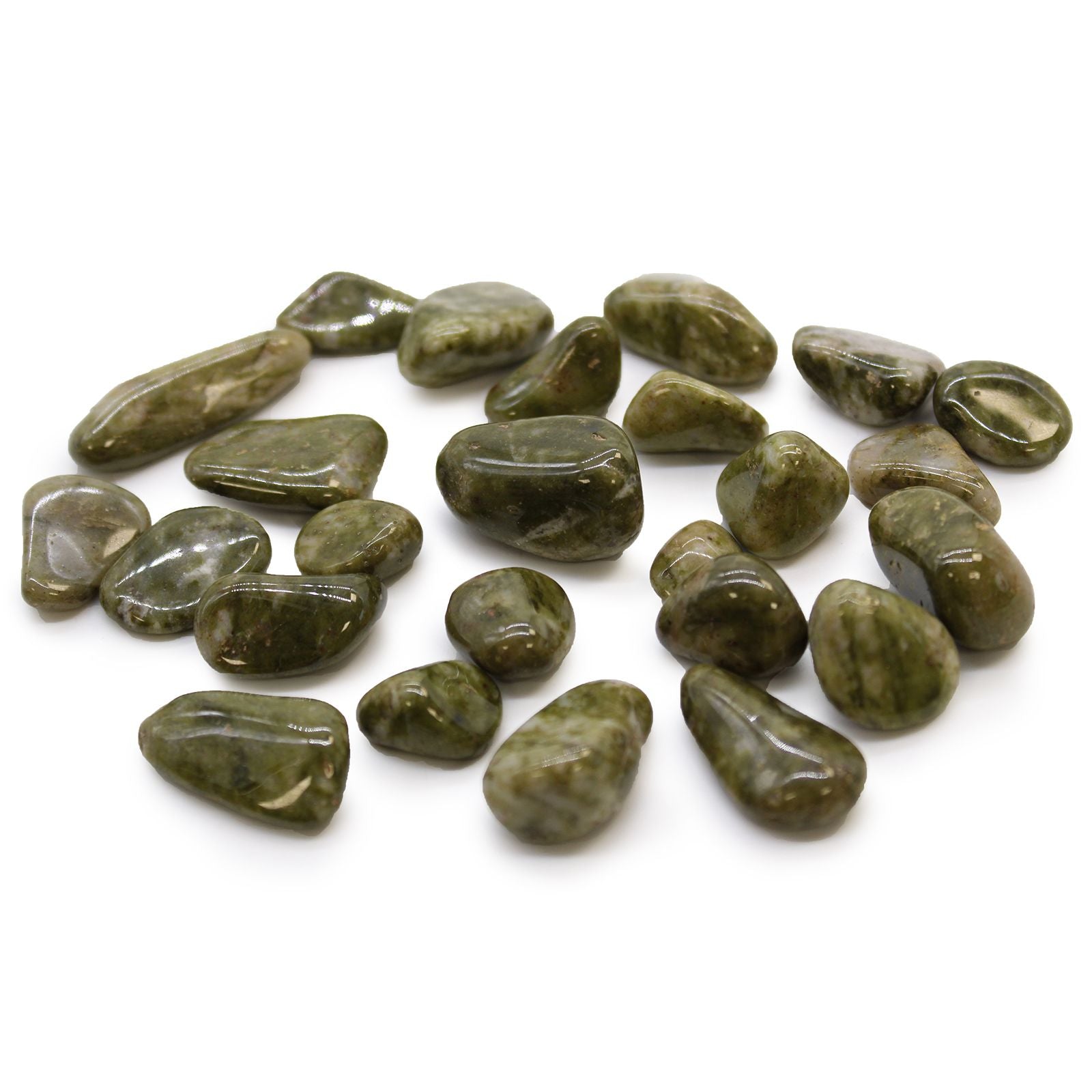 Small African Tumble Stones - Epidote Snowflake | Auro & Co