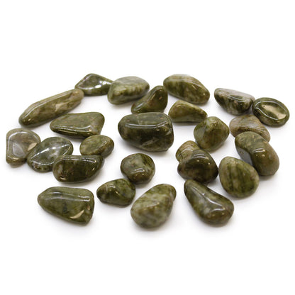 Small African Tumble Stones - Epidote Snowflake | Auro & Co