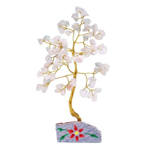 Indian Gemstone Trees Rose Quartz - 80 Stone | Auro & Co