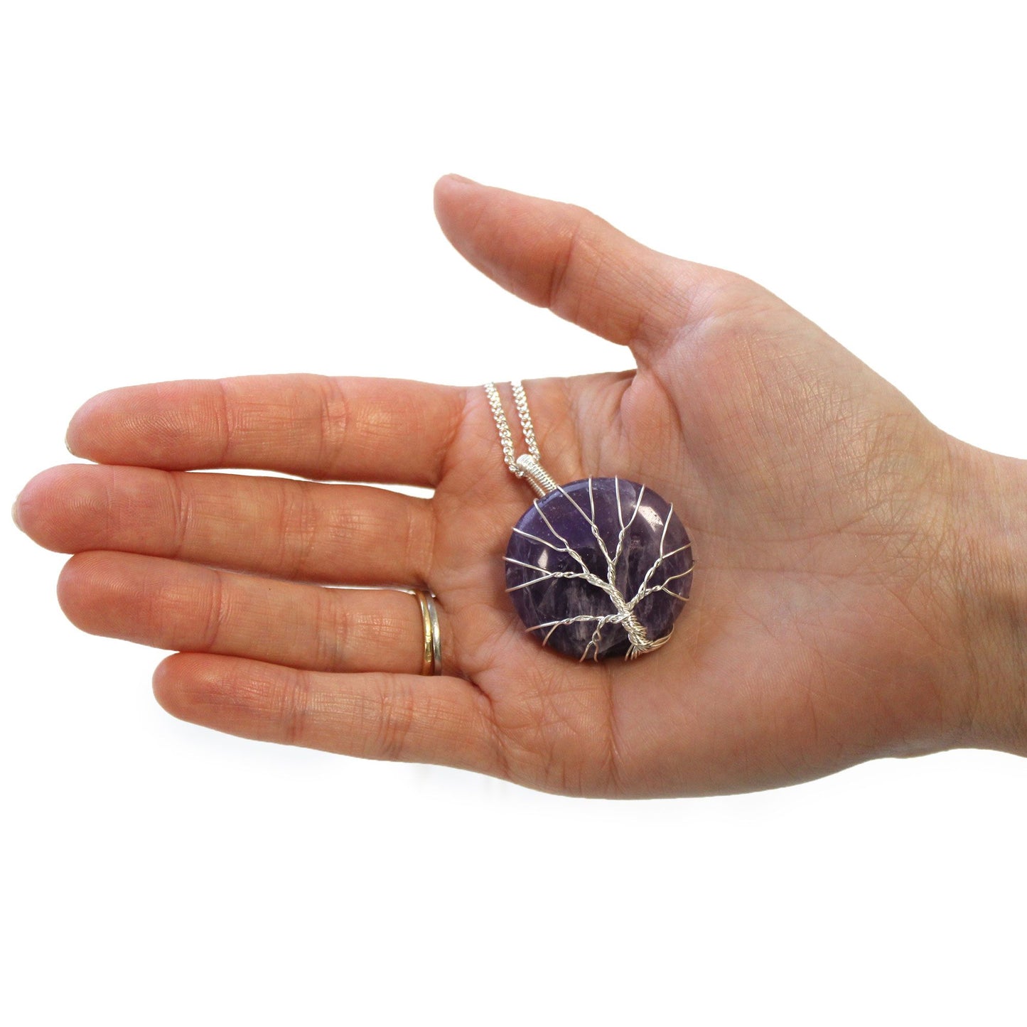 Tree of Life Gemstone Necklace - Amethyst – product image 5
