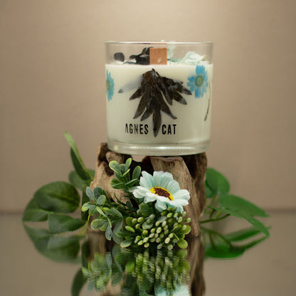 Agnes + Cat Botanical Soy Wax Candle - Seasalt & Moss – packaging