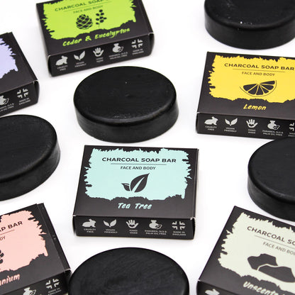 Lavender Charcoal Soap Bar, 85g