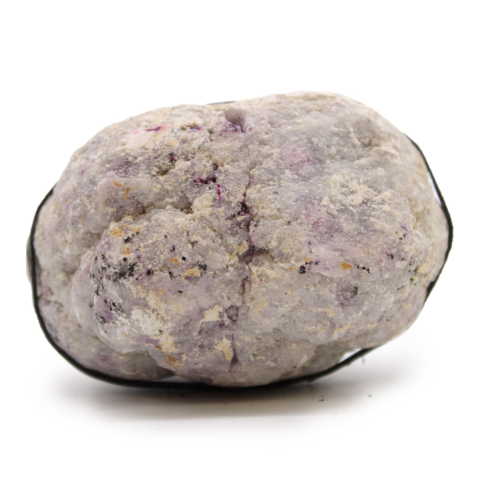 Coloured Calsite Geodes - Natural Rock - Pink & Gold – detail view