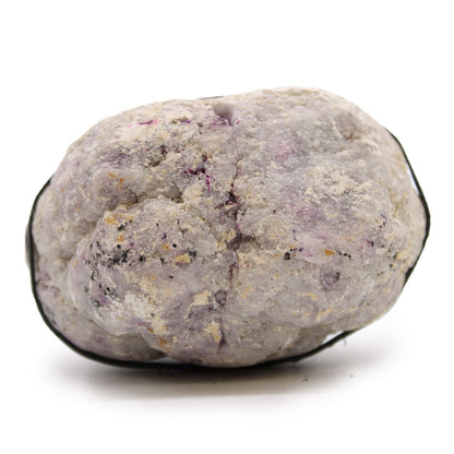 Coloured Calsite Geodes - Natural Rock - Pink & Gold – detail view