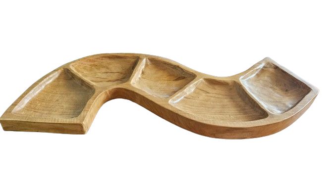 Snake Shaped Teak Bowl