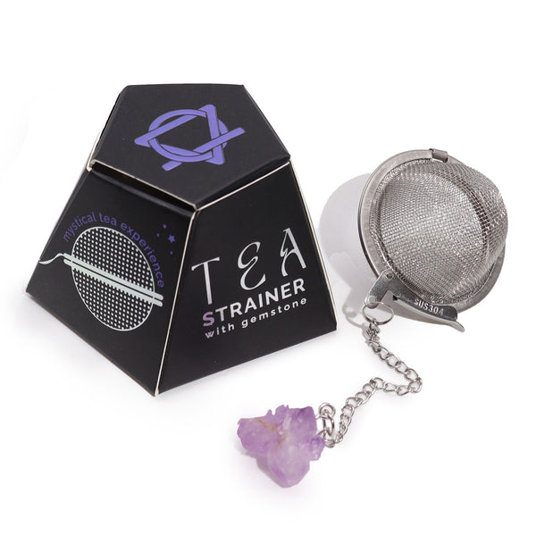 Amethyst Cluster Raw Crystal Tea Strainer