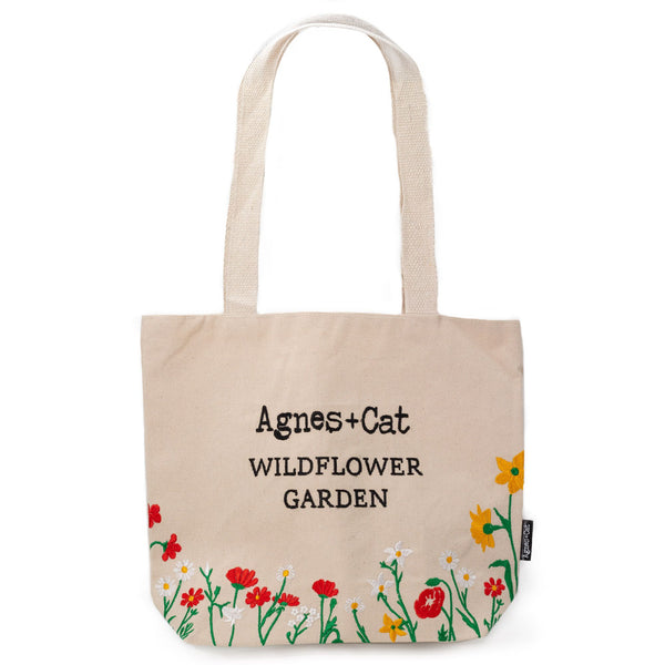 Red Flowers Wildflower Garden Tote - Agnes + Cat