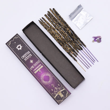 Amethyst Crystal Scents Smudge Incense - Lavender | Auro & Co