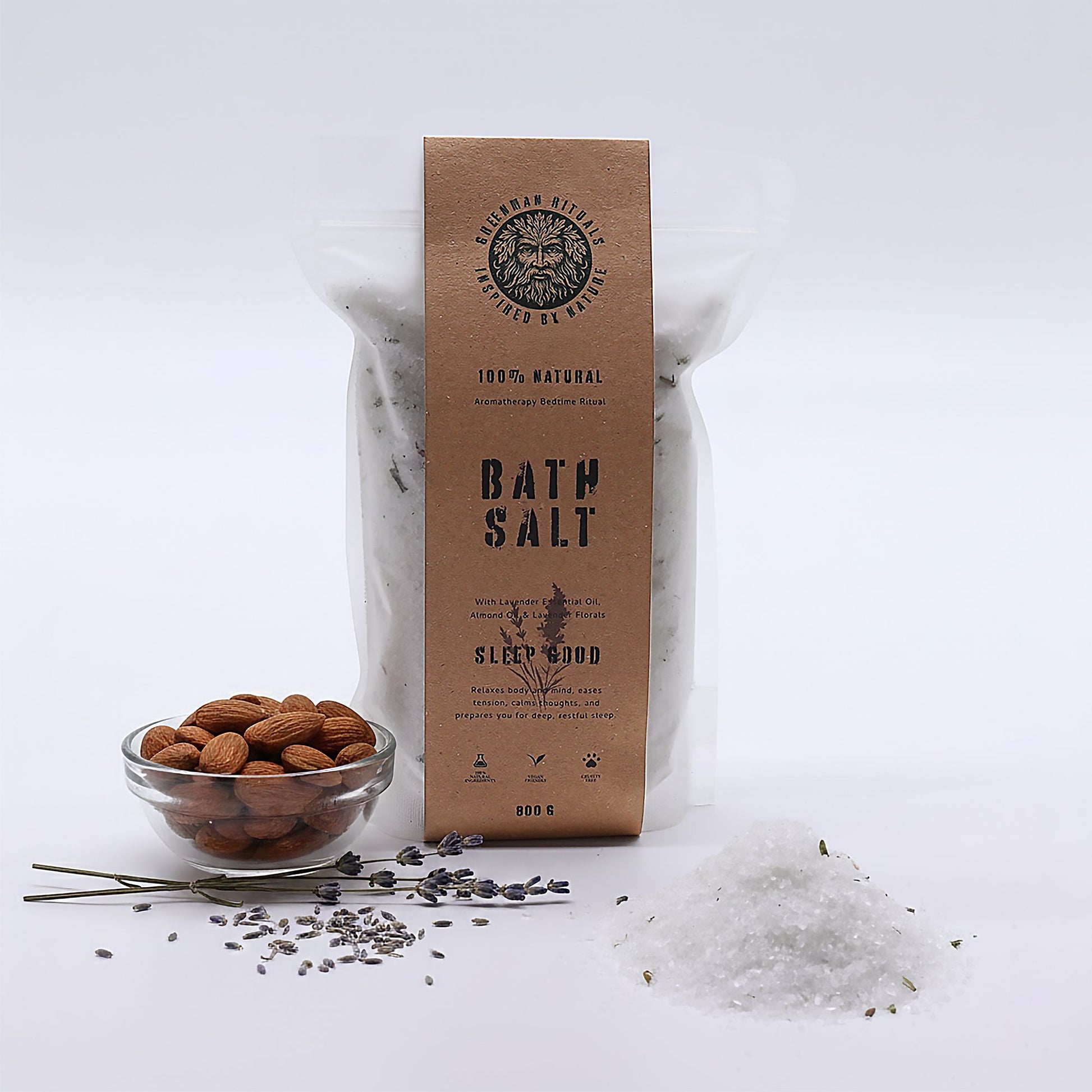 Greenman Rituals Lavender Aromatherapy Epsom Bath Salt – Sleep Good – lifestyle shot