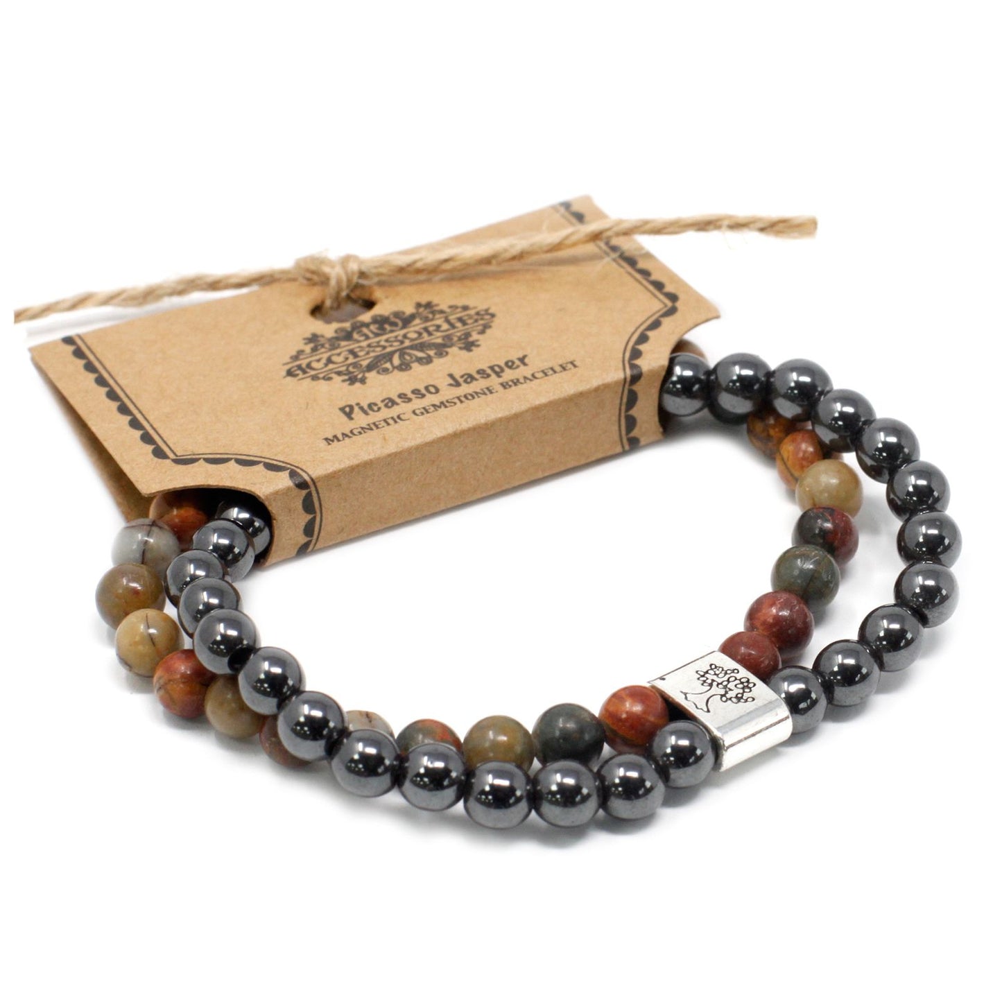 Magnetic Gemstone Bracelet - Picasso Jasper | Auro & Co