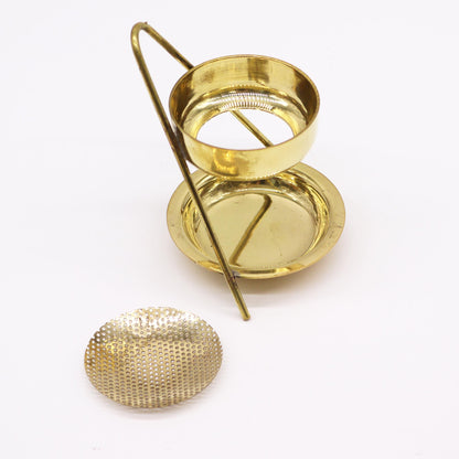 Brass Resin Incense Warmer, Fixed Height, 11cm