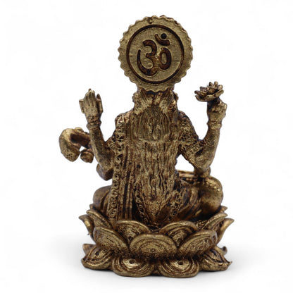 Saraswati Brass Miniature Figure, Large, 5.5cm
