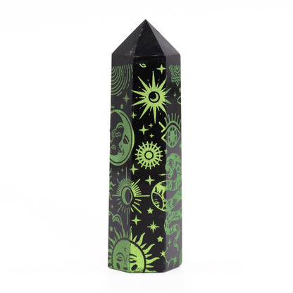 Black Obsidian Point - Mystic Story - Forest Green – product image 6
