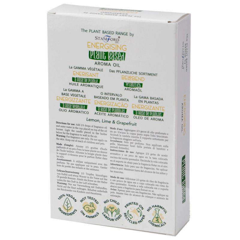 Energising Plant Based Aroma Oil, 10ml