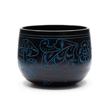 Cauldron Singing Bowl - Magic Mushroom - Blue (15cm) | Auro & Co
