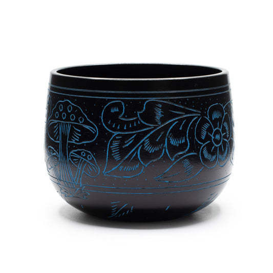 Cauldron Singing Bowl - Magic Mushroom - Blue (15cm) | Auro & Co