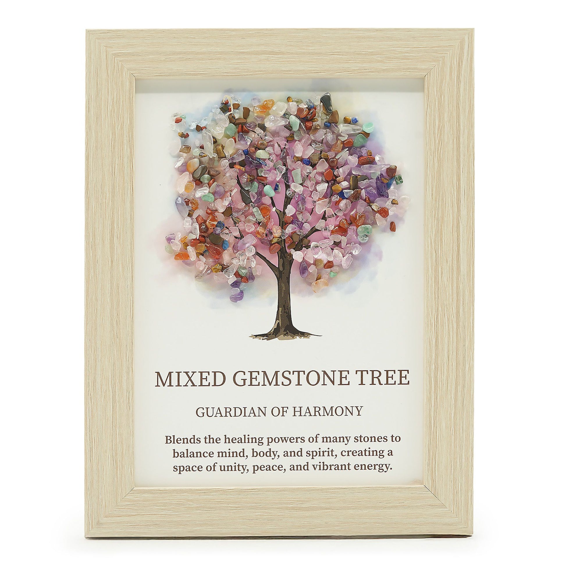 Gemstone Picture - Tree of Life - Multi  (20x14.7x1cm) | Auro & Co