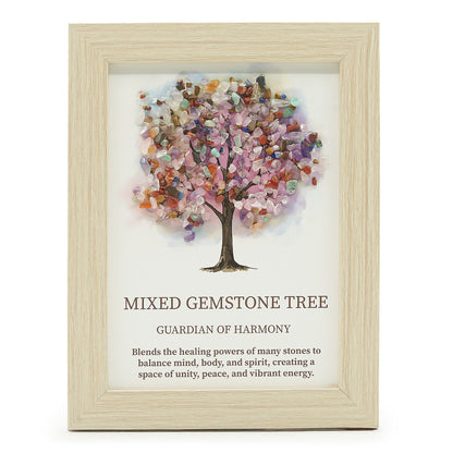 Gemstone Picture - Tree of Life - Multi  (20x14.7x1cm) | Auro & Co
