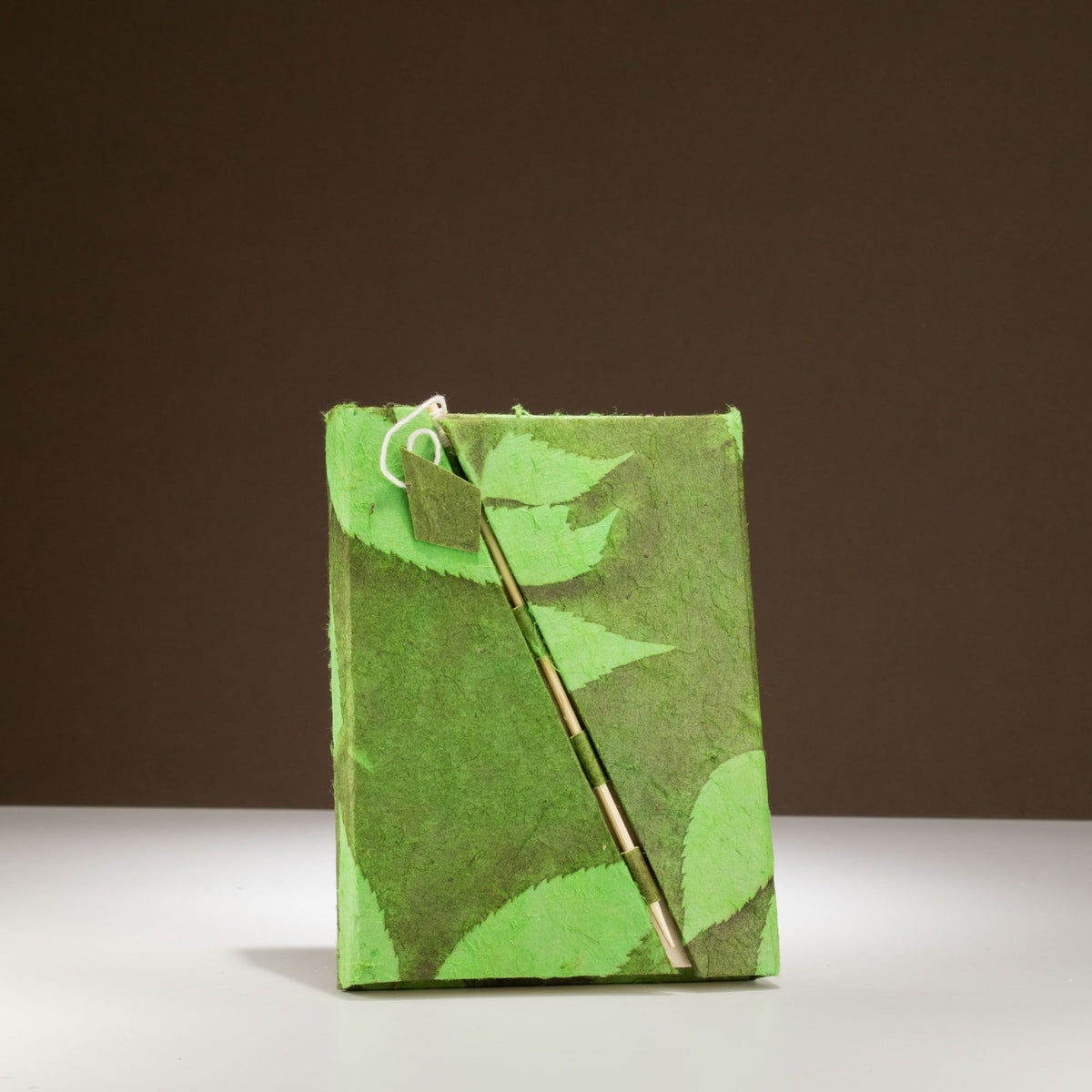 Moss Green Lokta Notebook, Medium