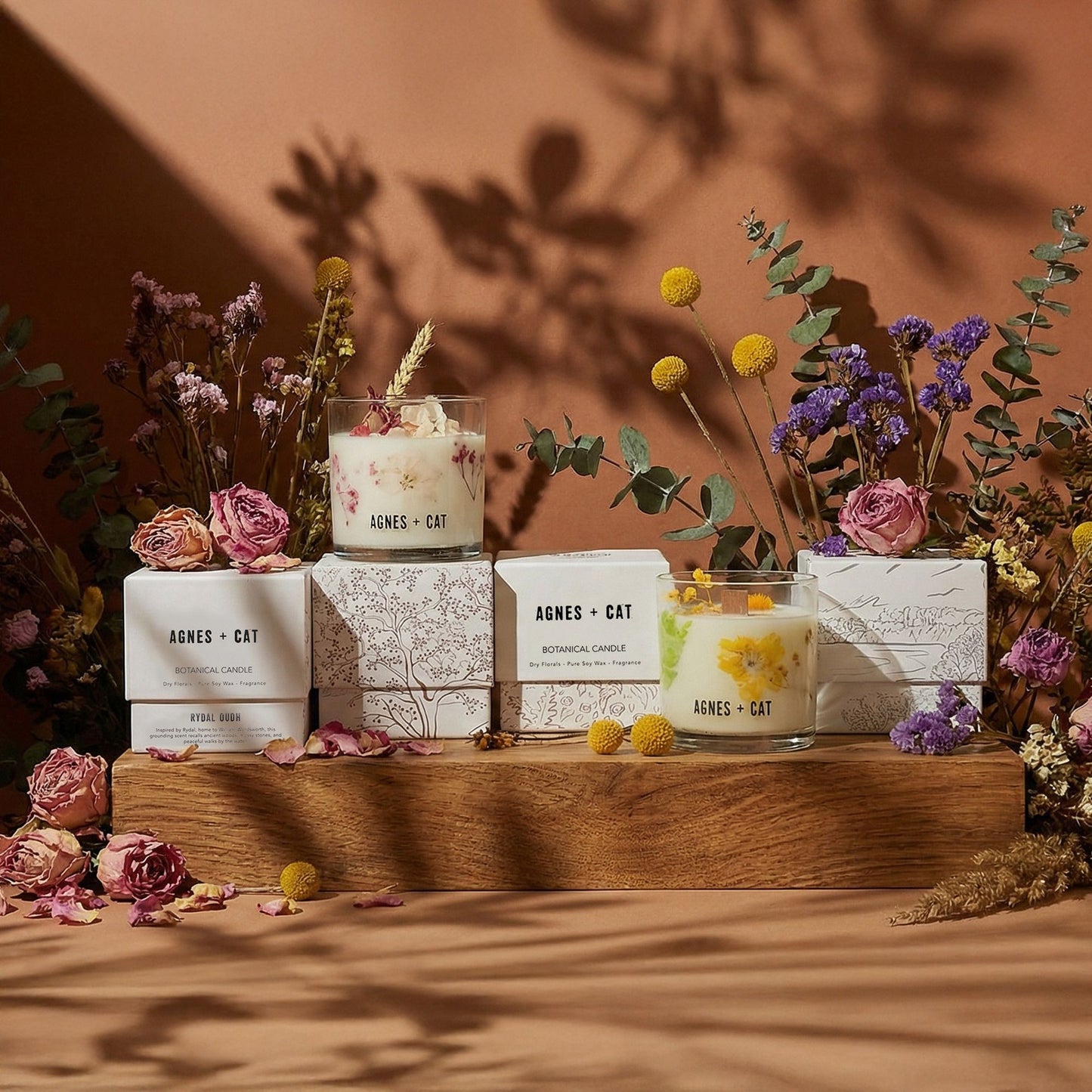 Agnes + Cat Botanical Soy Wax Candle - Rydal Oudh – product image 10